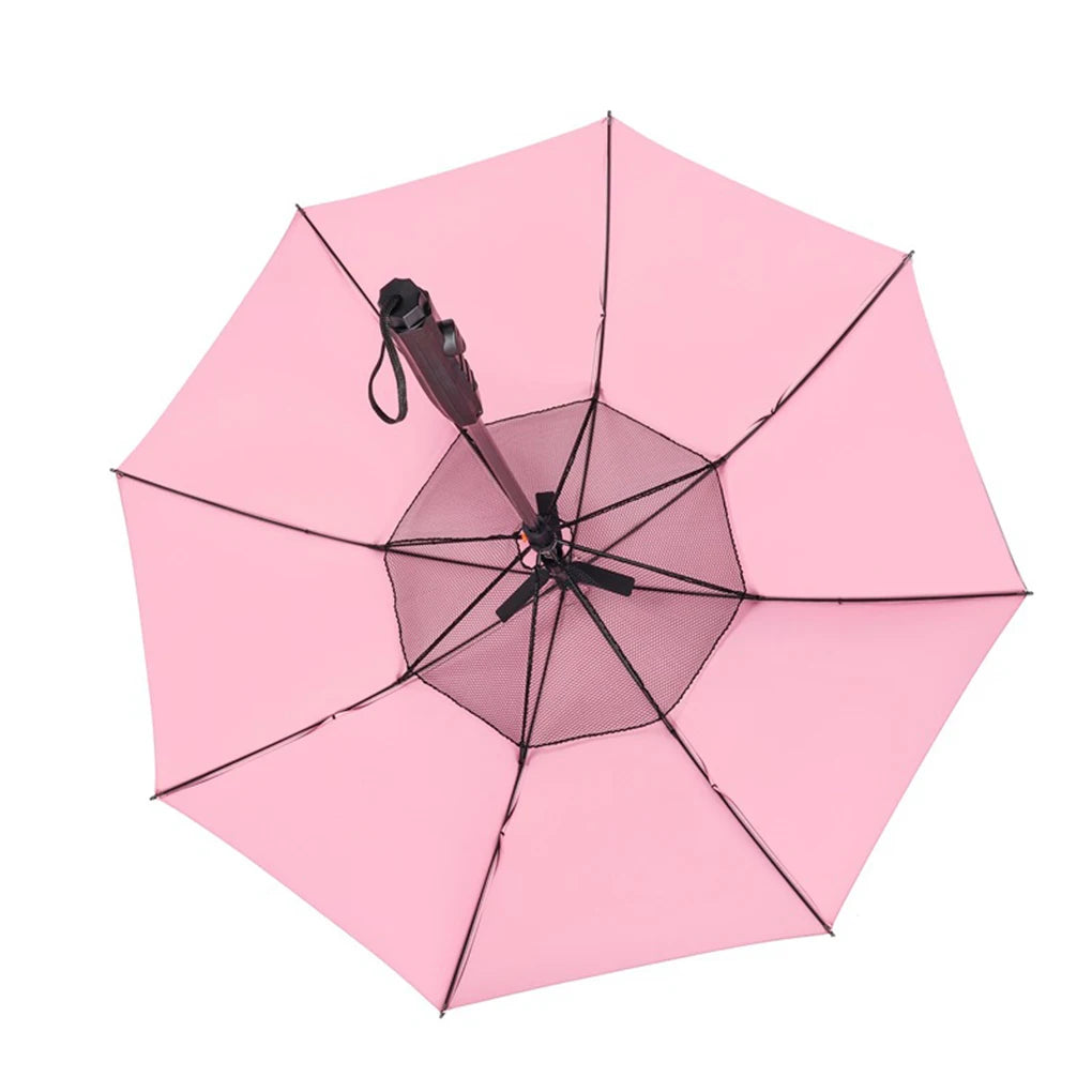 3 in 1 Fan Mist Umbrella Uv Blocking Umbrella USB Charging Fan Umbrella Summer Cooling Sun Block Folding Umbrellas