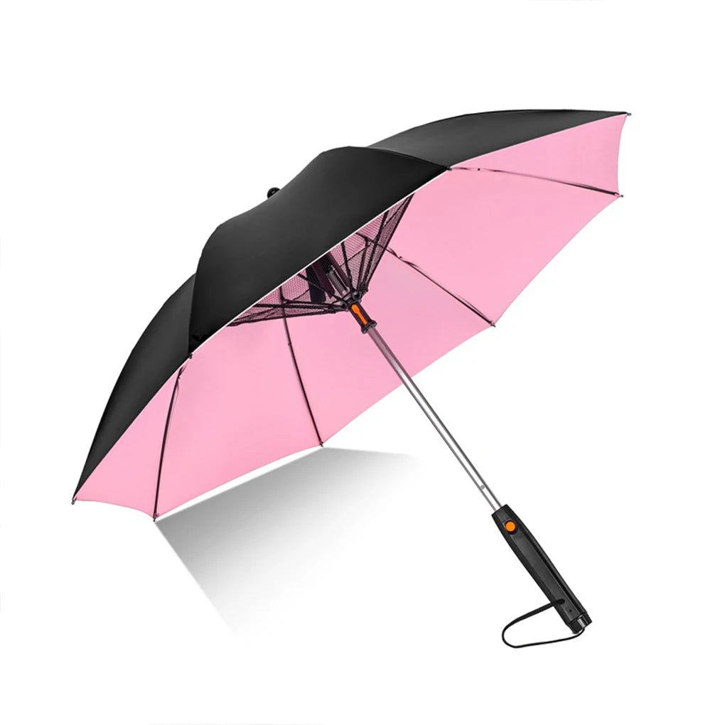 3 in 1 Fan Mist Umbrella Uv Blocking Umbrella USB Charging Fan Umbrella Summer Cooling Sun Block Folding Umbrellas