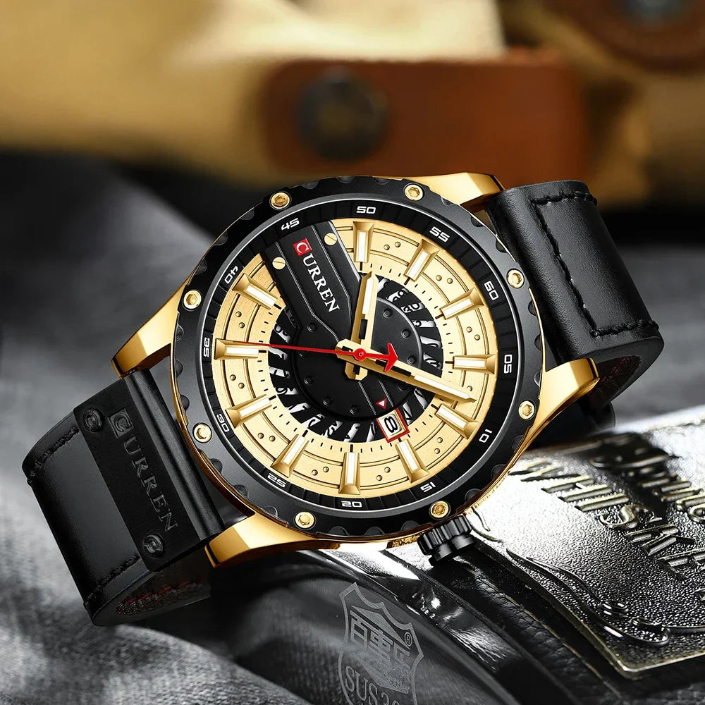 CURREN Watches Leather-8374